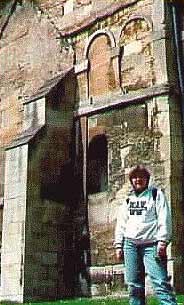 The Author at Anglo-Saxon Chapel of St. Laurence, Bradford-on-Avon