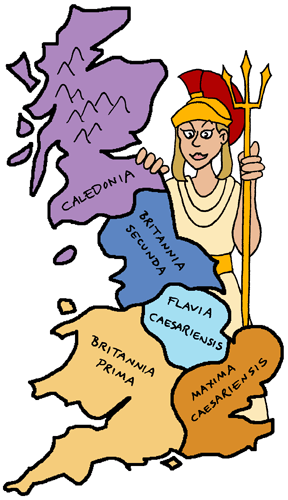 The four provinces of Britannia, south of Caledonia -  Nash Ford Publishing